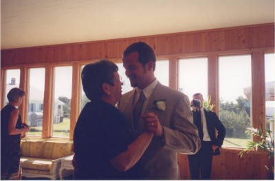 Dancing with my mom at the reception.