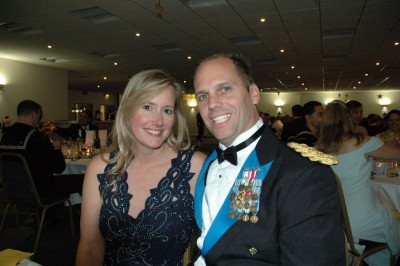 Last night at the Navy Ball.....we cleaned up again and acted civilized....