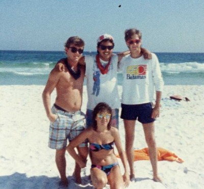 Brenda, Roger, Shane and John - Ft Walton, 1986