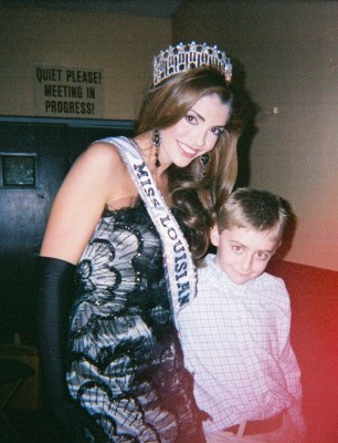 Miss Louisiana was their Celebrity Guest Captain.  We got to meet her backstage---she's super nice!
