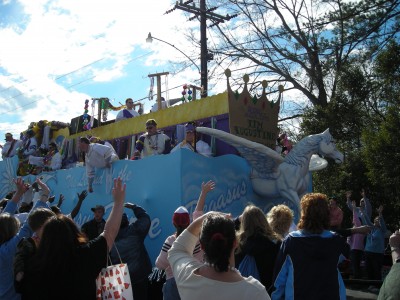 One of the parade floats