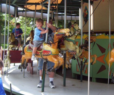 Devlin on the merry-go-round
