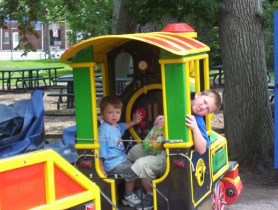 The train ride we have to do every time we go to the zoo